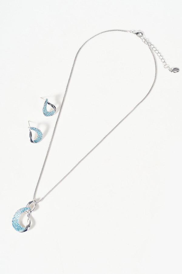 Carraig Donn Blue Stone Detail Necklace