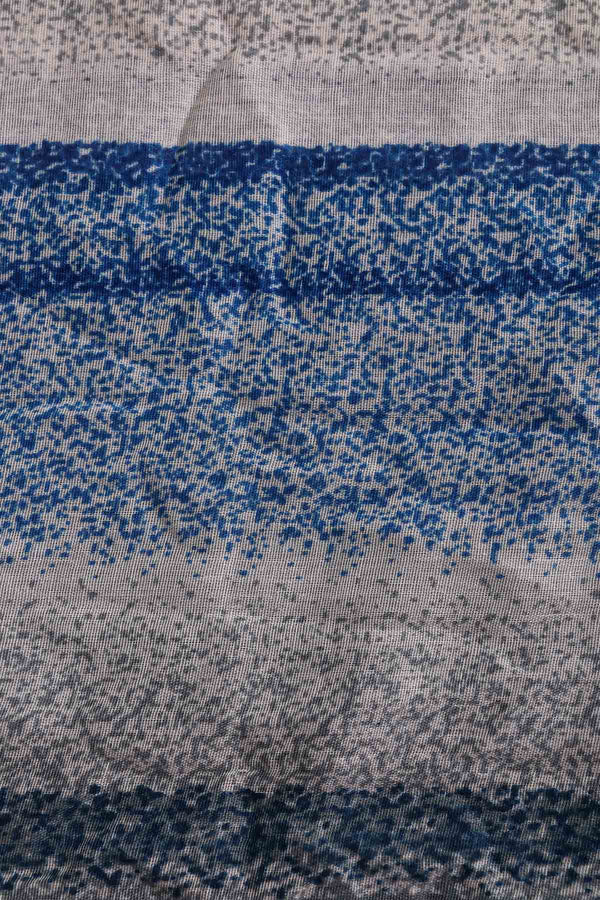 Carraig Donn Blue Stripe Print Scarf