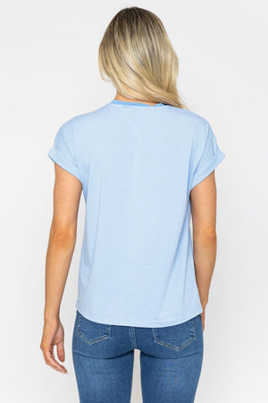Carraig Donn Blue Striped T-Shirt