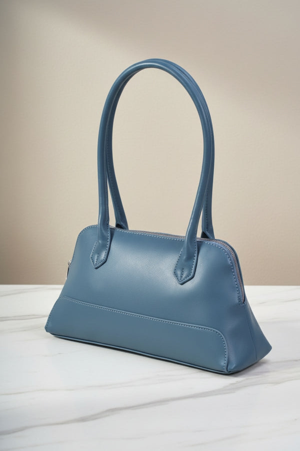 Carraig Donn Blue Structured Top Handle Bag