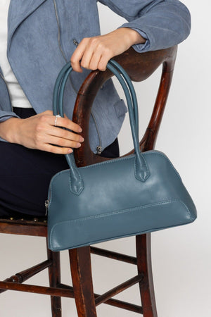 Carraig Donn Blue Structured Top Handle Bag