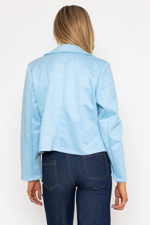 Carraig Donn Blue Suede Jacket Cover Up