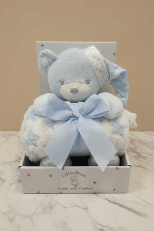 Carraig Donn Blue Teddy With Blanket