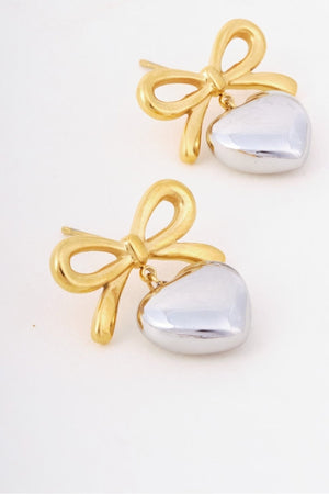 Carraig Donn Bow Heart Earring