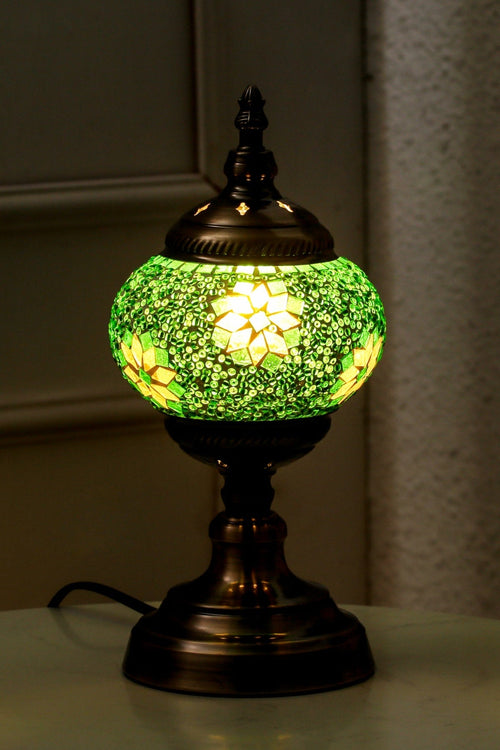 Boya Green Mosaic Table Lamp