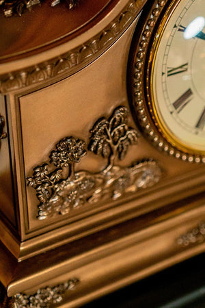 Carraig Donn Bronze Oriental Mantel Clock WH