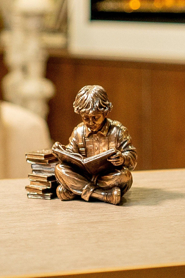 Carraig Donn Bronze Reading Time Boy