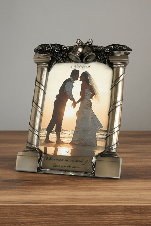 Bronze Scripted Wedding Frame
