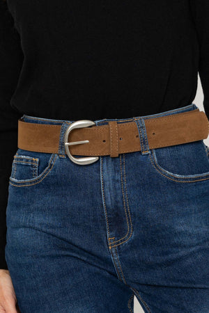 Carraig Donn Brown Faux Suede Belt