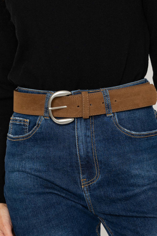 Carraig Donn Brown Faux Suede Belt