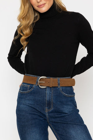 Carraig Donn Brown Faux Suede Belt