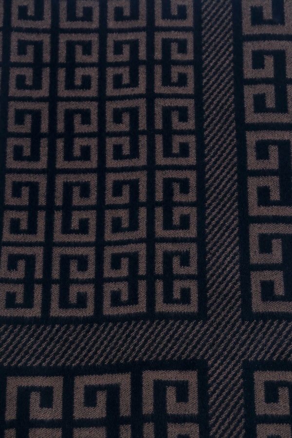 Carraig Donn Brown Geometric Print Scarf