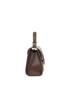 Carraig Donn Brown Grab Handle Flap Over Bag