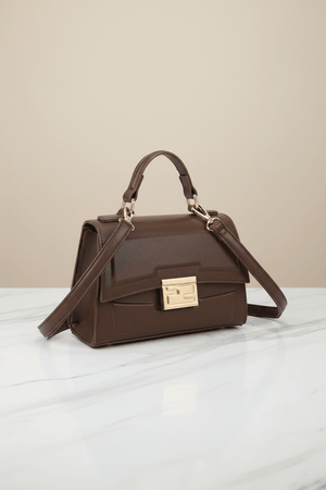 Carraig Donn Brown Grab Handle Flap Over Bag