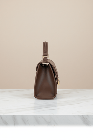 Carraig Donn Brown Grab Handle Flap Over Bag