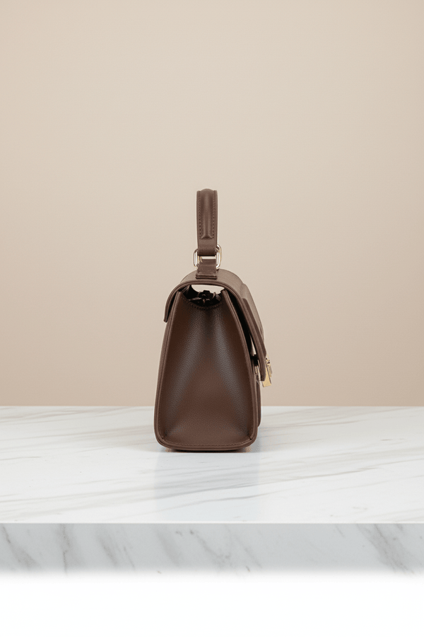 Carraig Donn Brown Grab Handle Flap Over Bag