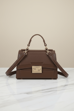 Carraig Donn Brown Grab Handle Flap Over Bag