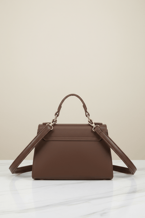 Carraig Donn Brown Grab Handle Flap Over Bag