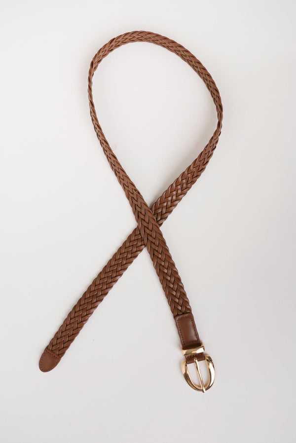 Carraig Donn Brown Narrow Weave Belt