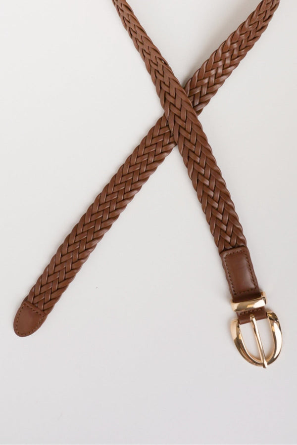 Carraig Donn Brown Narrow Weave Belt