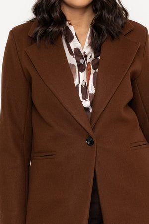 Carraig Donn Brown One Button Coat