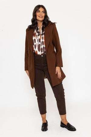 Carraig Donn Brown One Button Coat