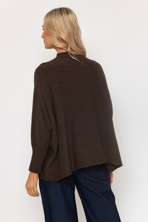 Carraig Donn Brown Rib Edge Polo Knit