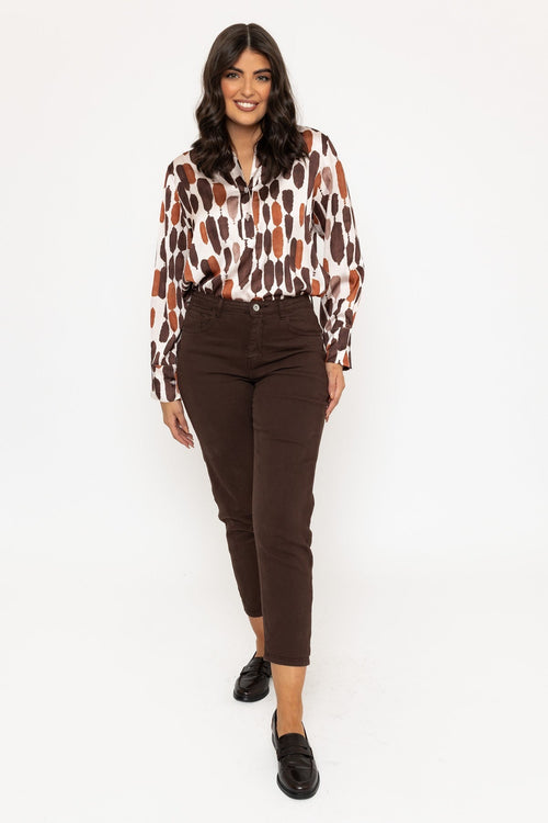 Brown Slim Leg Jeans