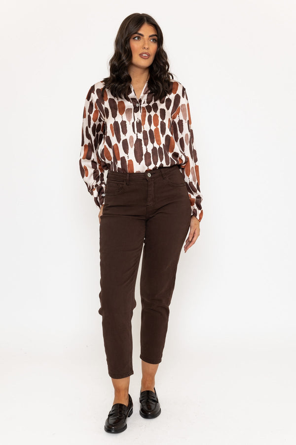 Carraig Donn Brown Slim Leg Jeans