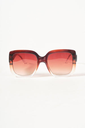 Carraig Donn Brown Square Gradient Sunglasses