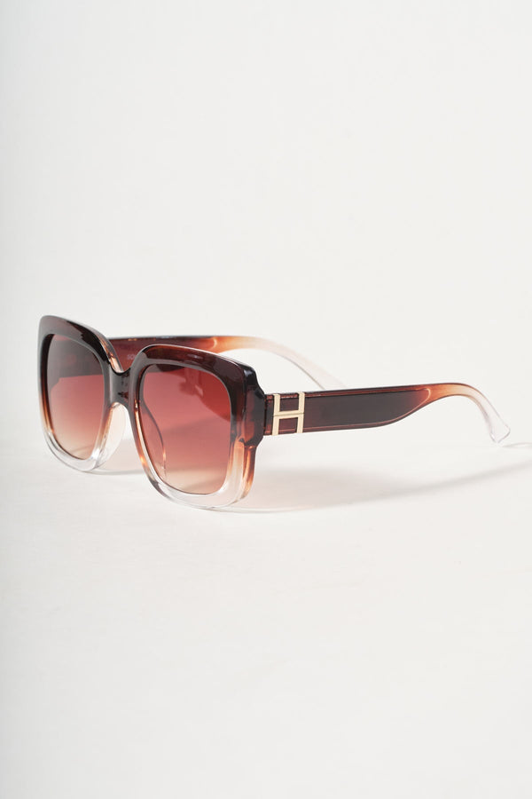 Carraig Donn Brown Square Gradient Sunglasses