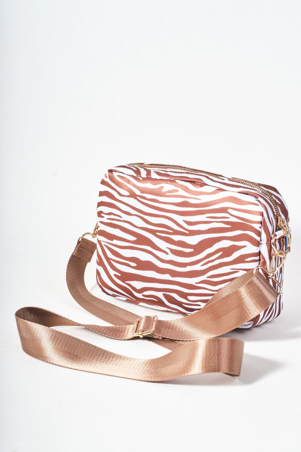 Carraig Donn Brown Zebra Camera Bag