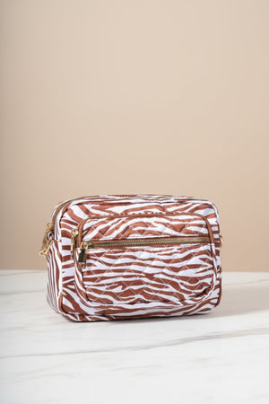 Carraig Donn Brown Zebra Camera Bag