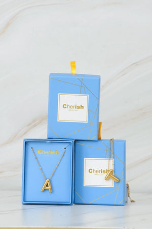 Carraig Donn Bubble "G" Gold Initial Necklace