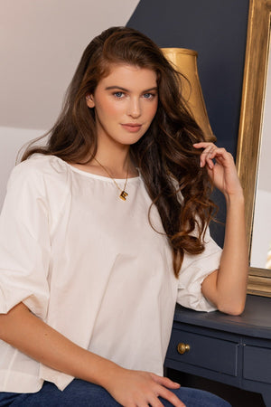 Carraig Donn Bubble "H" Gold Initial Necklace