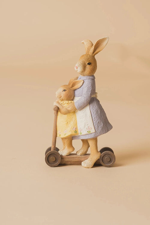 Decorative Bunnies On Scooter