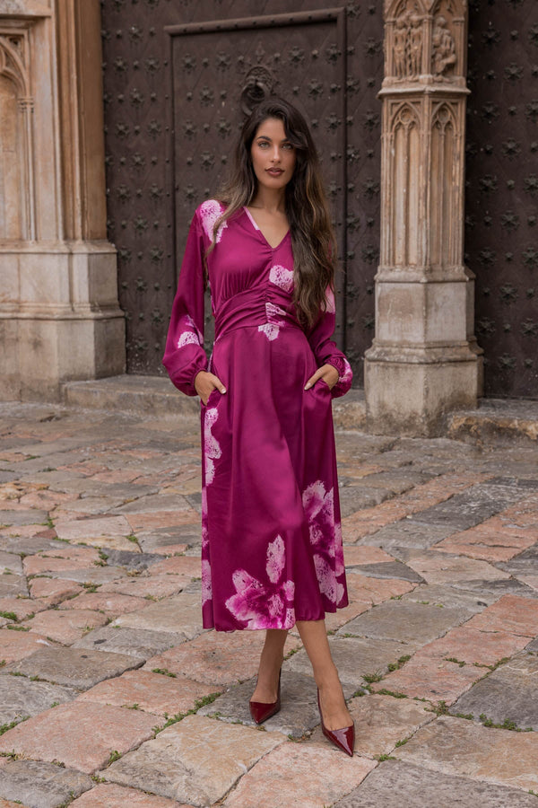 Burgundy Midi Dress Occasion Dresses Carraig Donn