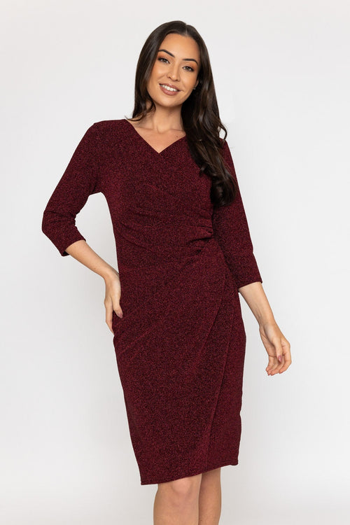 Burgundy Catherine Midi Dress