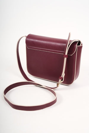 Carraig Donn Burgundy Crossbody Bag With Flap