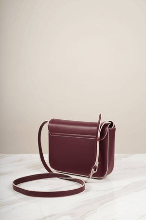 Carraig Donn Burgundy Crossbody Bag With Flap
