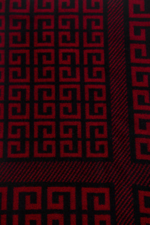 Carraig Donn Burgundy Geometric Print Scarf