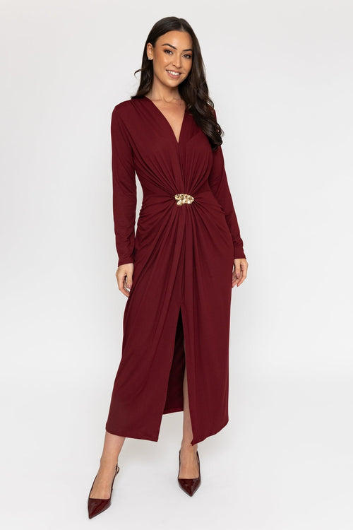 Burgundy Lucy Midi Dress