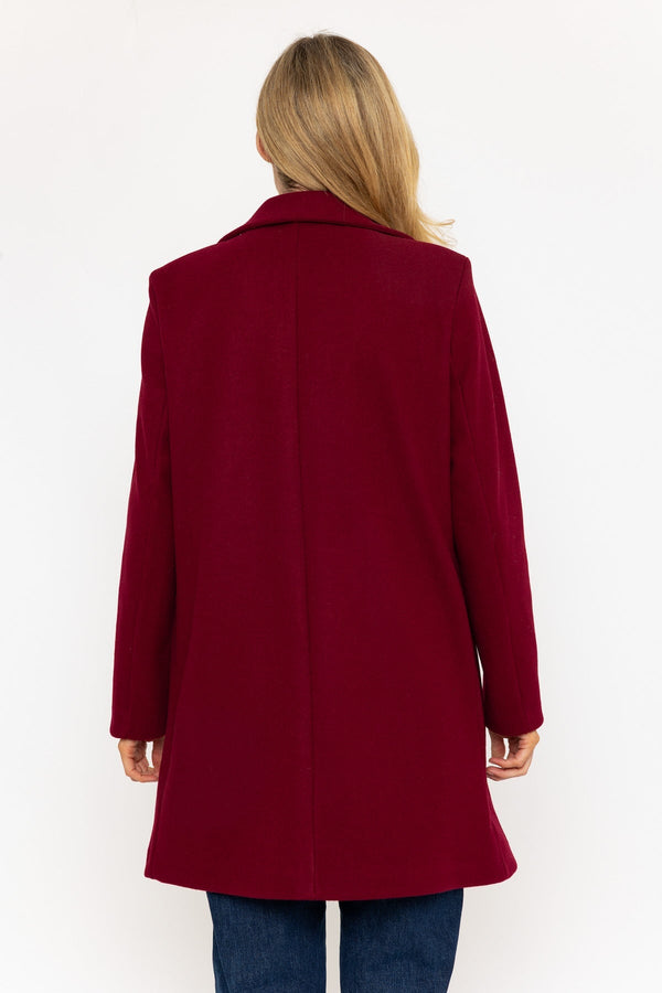 Carraig Donn Burgundy One Button Coat
