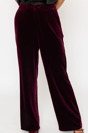 Carraig Donn Burgundy Velvet Trousers