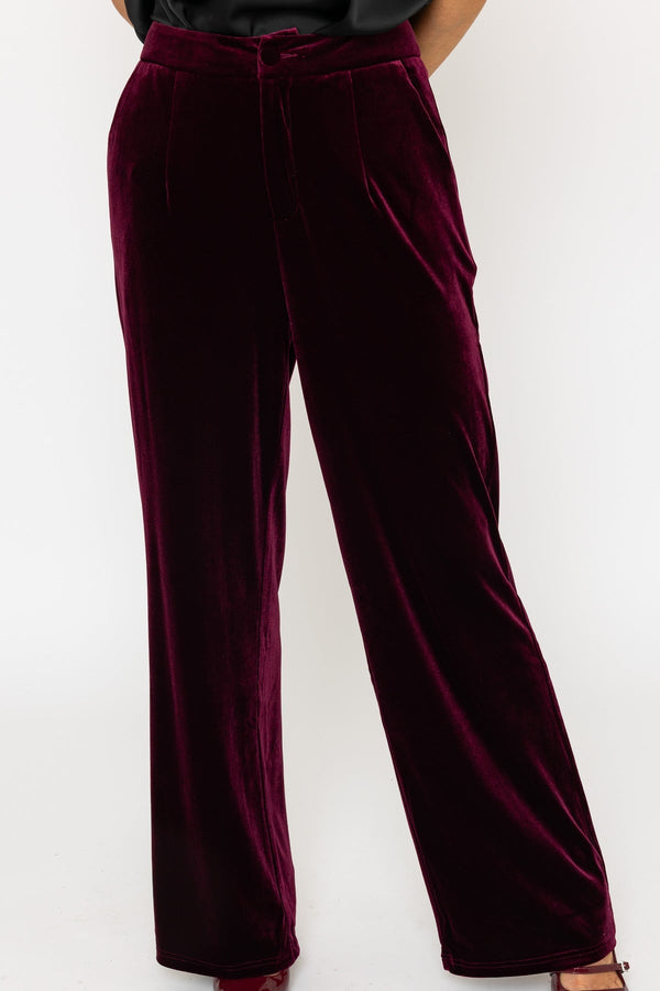 Carraig Donn Burgundy Velvet Trousers