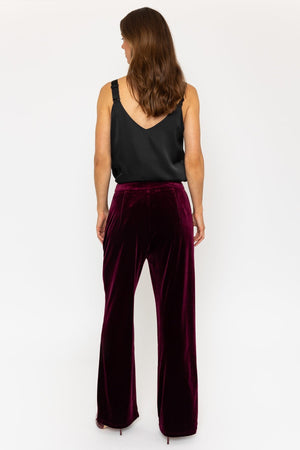 Carraig Donn Burgundy Velvet Trousers