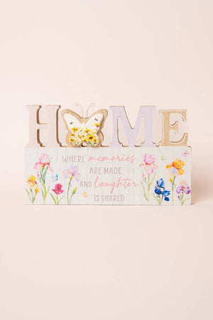 Carraig Donn Buterfly Wooden Home Plaque