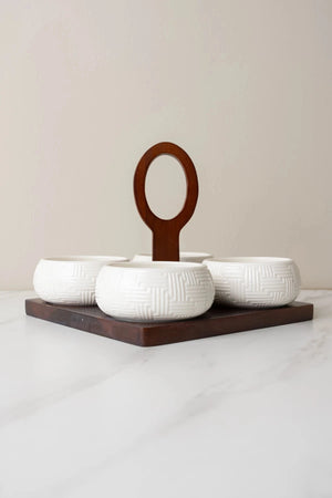 Carraig Donn Cable Knit 4 Dish Server