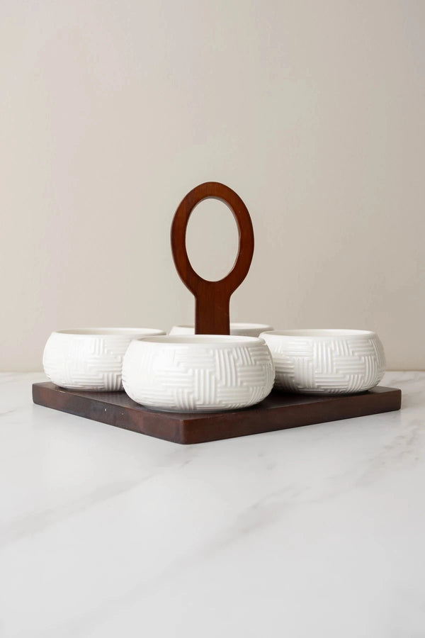 Carraig Donn Cable Knit 4 Dish Server