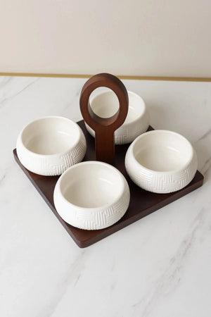 Carraig Donn Cable Knit 4 Dish Server